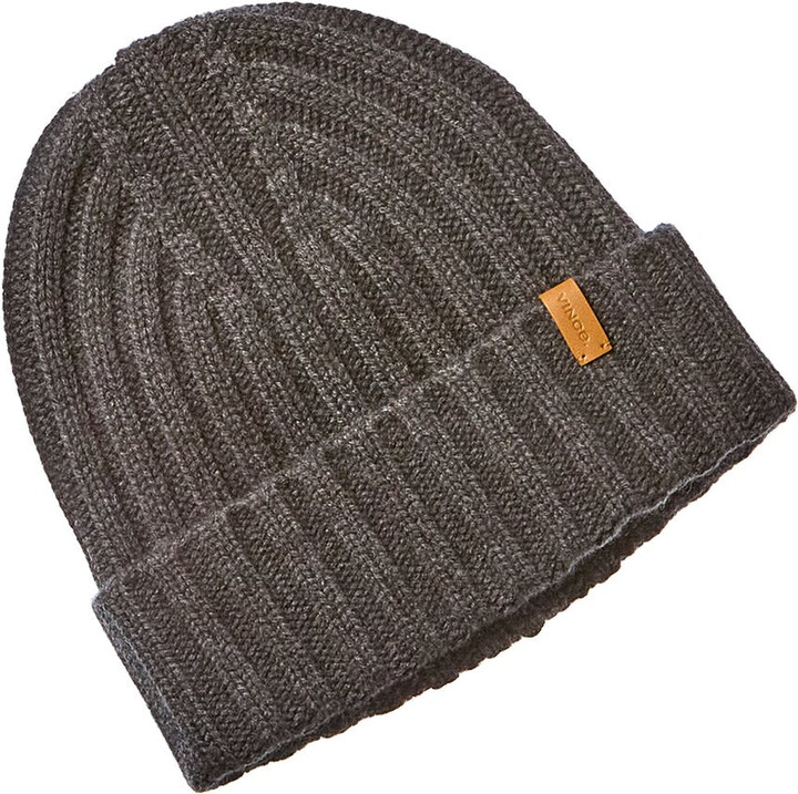 Vince Basic Chunky Rib Wool & Cashmere-Blend Beanie