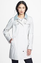 Thumbnail for your product : Gallery Roll Sleeve A-Line Hooded Walking Coat (Regular & Petite) (Online Only)