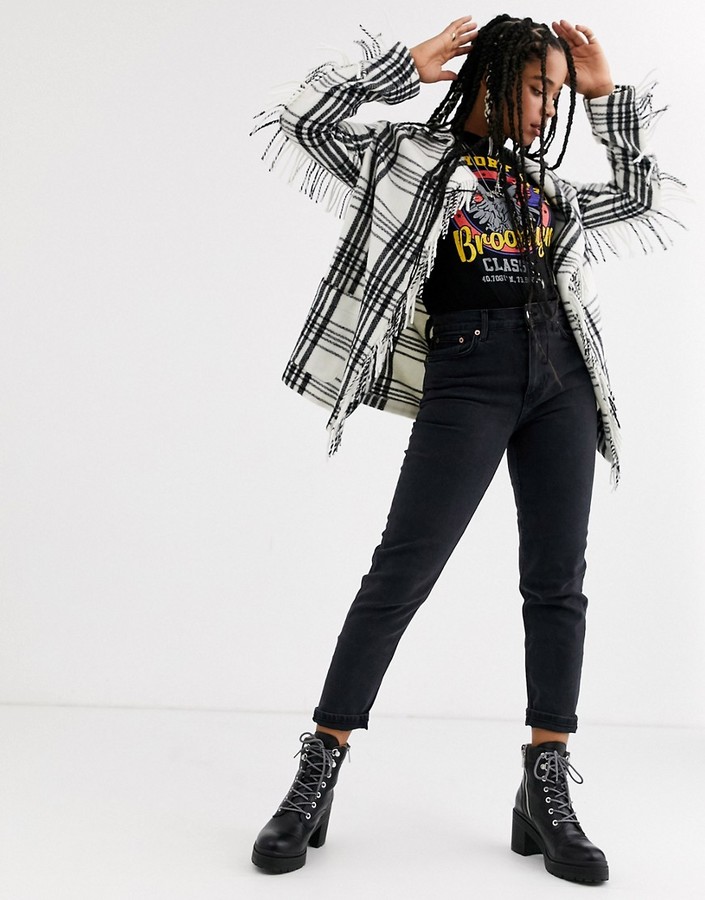 bershka fringe jacket