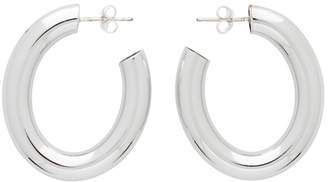 Laura Lombardi SSENSE Exclusive Silver Mini Curve Earrings