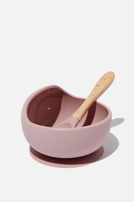 Cotton On Silicone Bowl And Spoon