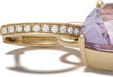 Thumbnail for your product : Kiki McDonough 18kt yellow gold Kiki Classics amethyst and diamond detachable hoop earrings