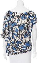 Thumbnail for your product : Robert Rodriguez Silk Abstract Print Top