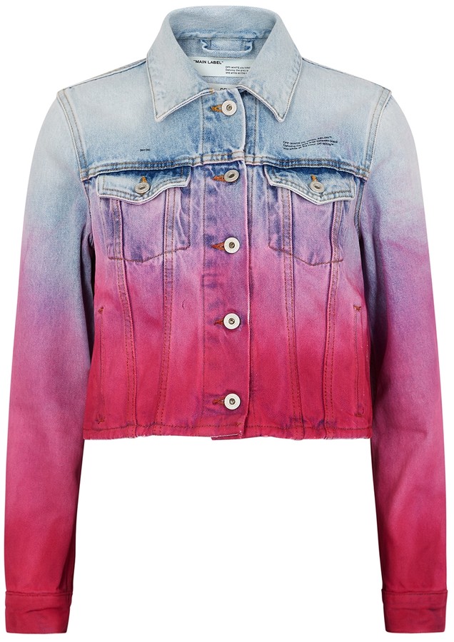 fuchsia denim jacket