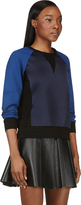 Thumbnail for your product : Rag and Bone 3856 Rag & Bone Navy Panelled Kent Crewneck Sweater