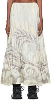 Thumbnail for your product : ERL Off-White Cotton Maxi Skirt