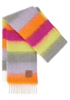 Thumbnail for your product : Loewe Wool-Mohair Striped Scarf