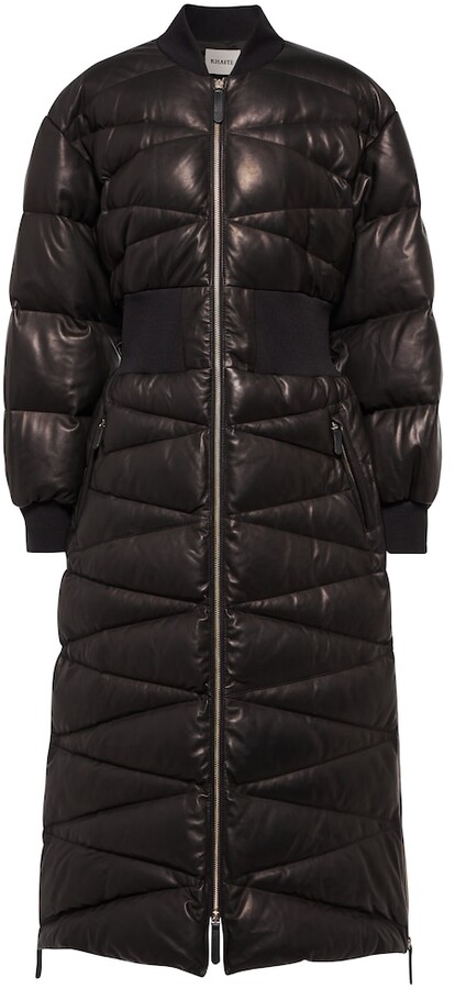 KHAITE Jermaine leather puffer coat - ShopStyle