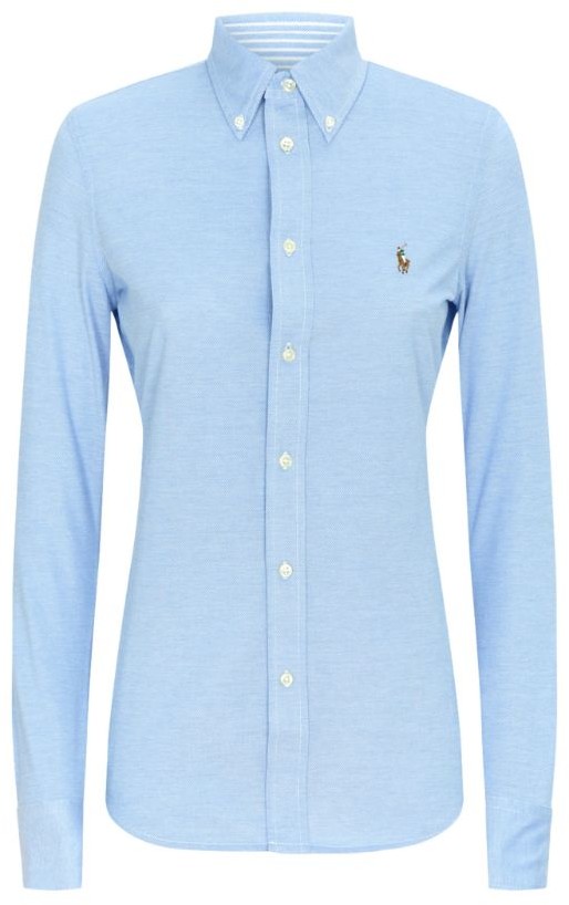 Polo Ralph Lauren Heidi Knit Oxford Shirt - ShopStyle Tops