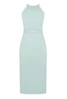 Thumbnail for your product : UNDRESS - OPIA Mint Halter Neck Tailored Occasion Summer Midi Dress