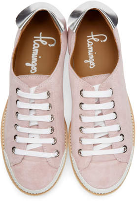Flamingos SSENSE Exclusive Pink Exclusive Tatum Suede Sneakers