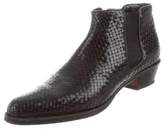 Thumbnail for your product : Stephane Kelian Embossed Leather Booties