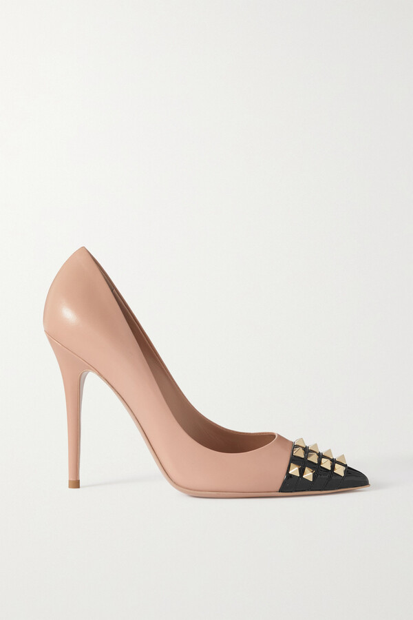 Pink Valentino Rockstud Heels | Shop the world's largest collection of  fashion | ShopStyle