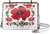 Thumbnail for your product : Alexander McQueen Small Jeweled Satchel Bag with Poppy Art