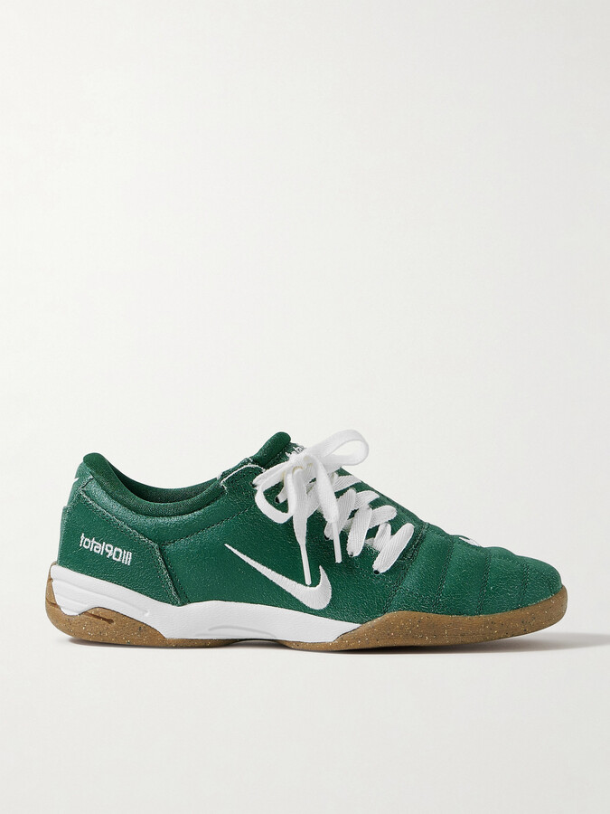 Nike Total 90 Cracked-leather Sneakers - Green