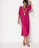 Thumbnail for your product : Joan Vass Keyhole-Front Long Dolman Dress, Plus Size