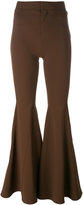 Givenchy - exaggerated flare trousers - women - Soie/Polyamide/Spandex/Elasthanne/Viscose - 40