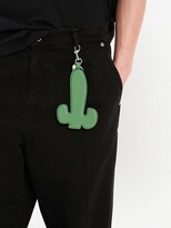 Thumbnail for your product : J.W.Anderson Cactus logo-debossed keyring