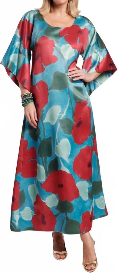 Frances Valentine Spinnaker Maxi Dress In Floating Floral