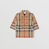 Thumbnail for your product : Burberry Check Wool Blend Jacquard Coat