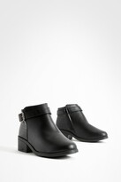 Thumbnail for your product : boohoo Wide Fit Buckle Detail Chelsea Boots
