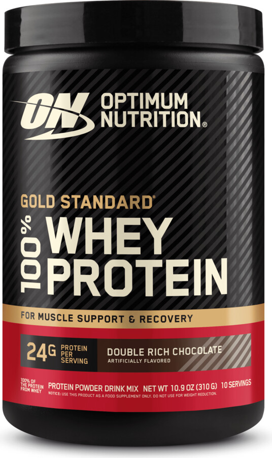 Optimum Nutrition, Gold Standard 100% Whey Protein Powder, Double Rich Chocolate, 10.9 oz, 10 Servings
