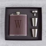 Thumbnail for your product : Cathy's Concepts Cathys Concepts 5-pc. Brown Leather Monogram Flask Set