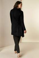 Thumbnail for your product : Wallis Black Longline Faux Suede Waterfall Jacket