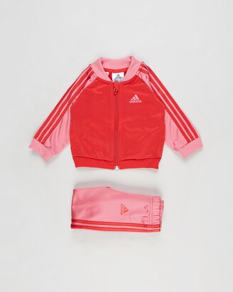adidas Red Sweatpants - 3-Stripes Tricot Track Suit - Babies-Kids - Size  9-12 months at The Iconic - ShopStyle Activewear