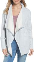 Thumbnail for your product : Caslon Asymmetrical Drape Collar Terry Jacket (Regular & Petite)