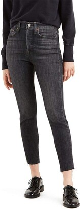 levi's black wedgie skinny jeans