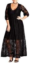Thumbnail for your product : City Chic Divine Creation Lace Maxi Dress