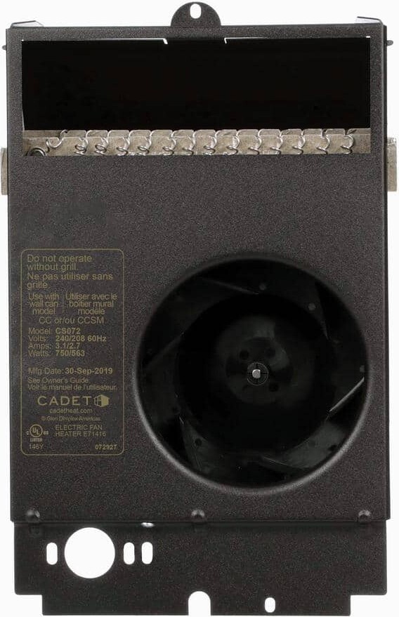 Cadet 240-volt 750-watt Com-Pak In-wall Fan-forced Replacement Electric Heater Assembly