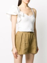 Thumbnail for your product : Pinko Ruffled-Shoulder Tank Top