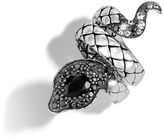 Thumbnail for your product : John Hardy Cobra Coil Ring with Black Chalcedony and Diamonds