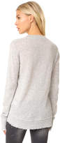 Thumbnail for your product : R 13 Distressed Edge V Neck Sweater