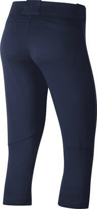 Nike Women's Vapor Select 3/4-Length Softball Pants in Blue
