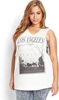 Thumbnail for your product : Forever 21 FOREVER 21+ Venice Cityscape Muscle Tee