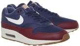 Thumbnail for your product : Nike Air Max 1 Trainers Navy Sail Team Red Gum