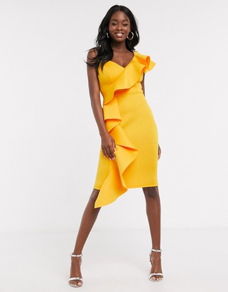 abbey clancy x lipsy satin halter midi dress