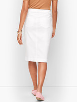 Thumbnail for your product : Talbots Denim Skirt - White