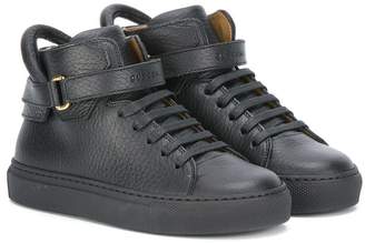 Buscemi Kids strapped hi-top sneakers