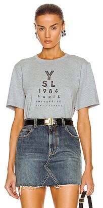Saint Laurent 1984 T-Shirt in Grey