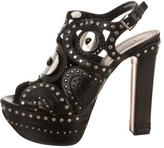 Thumbnail for your product : Alaia Embellished Platform Sandals