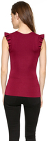 Thumbnail for your product : Torn By Ronny Kobo Paola Knit Ruffle Top
