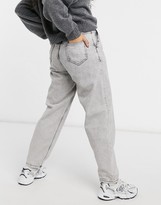 Thumbnail for your product : Noisy May Sella slouchy jeans in gray acid wash