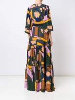 Thumbnail for your product : Roksanda mixed print maxi dress