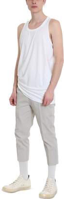 Rick Owens Astaired Cropped Milk Cotton Pants