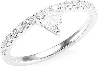 Anita Ko Diamond White Gold Triangle Ring