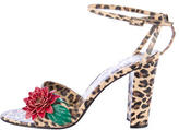 Thumbnail for your product : Dolce & Gabbana Leopard Print Sandals